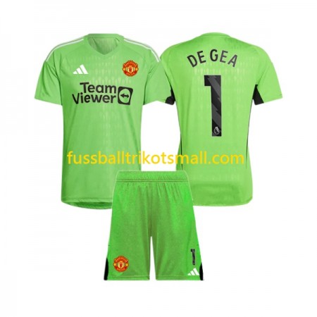 Fußballtrikots Manchester United De Gea 1 Torwart Kinder 2023-2024 Kurzarm Heimtrikotsatz kaufen